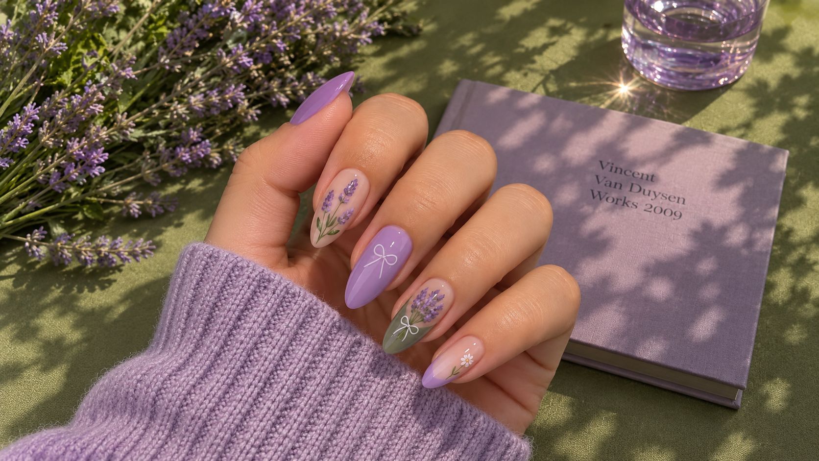 Brown neutral nails